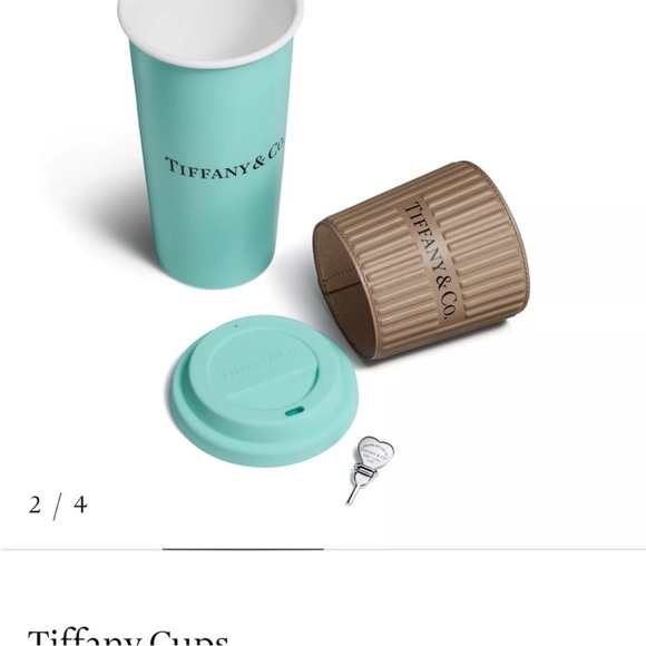 Tiffany & Co. Blue and Brown Travel Cup Set - Picture 5 of 9